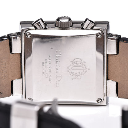 Christian Dior Stainless Steel Alligator Diamond 31mm Riva Chronograph Quartz Watch 5 of 8