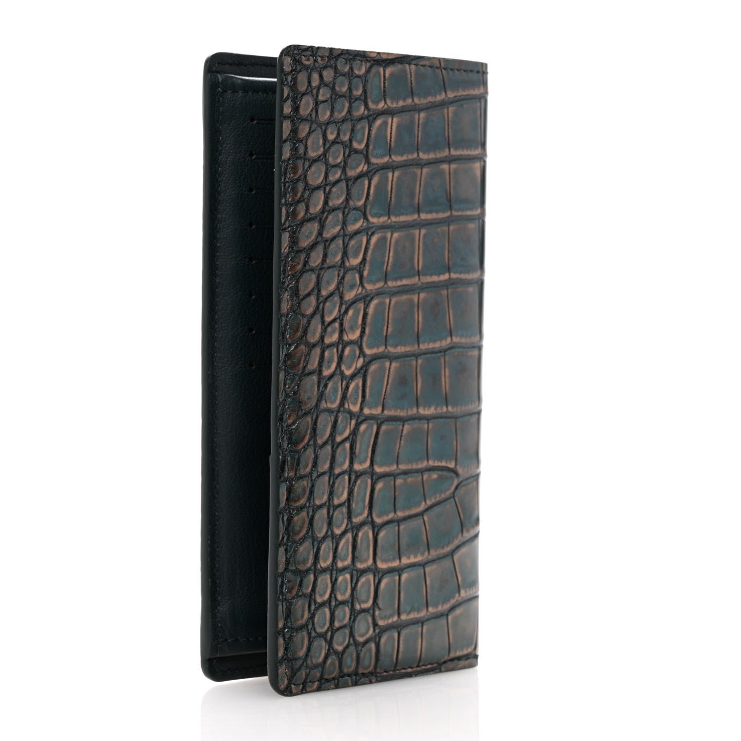 Louis Vuitton Alligator Brazza Wallet Metallic Copper 3 of 9