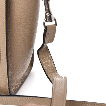 Celine Drummed Calfskin Nano Luggage Dune 12 of 12