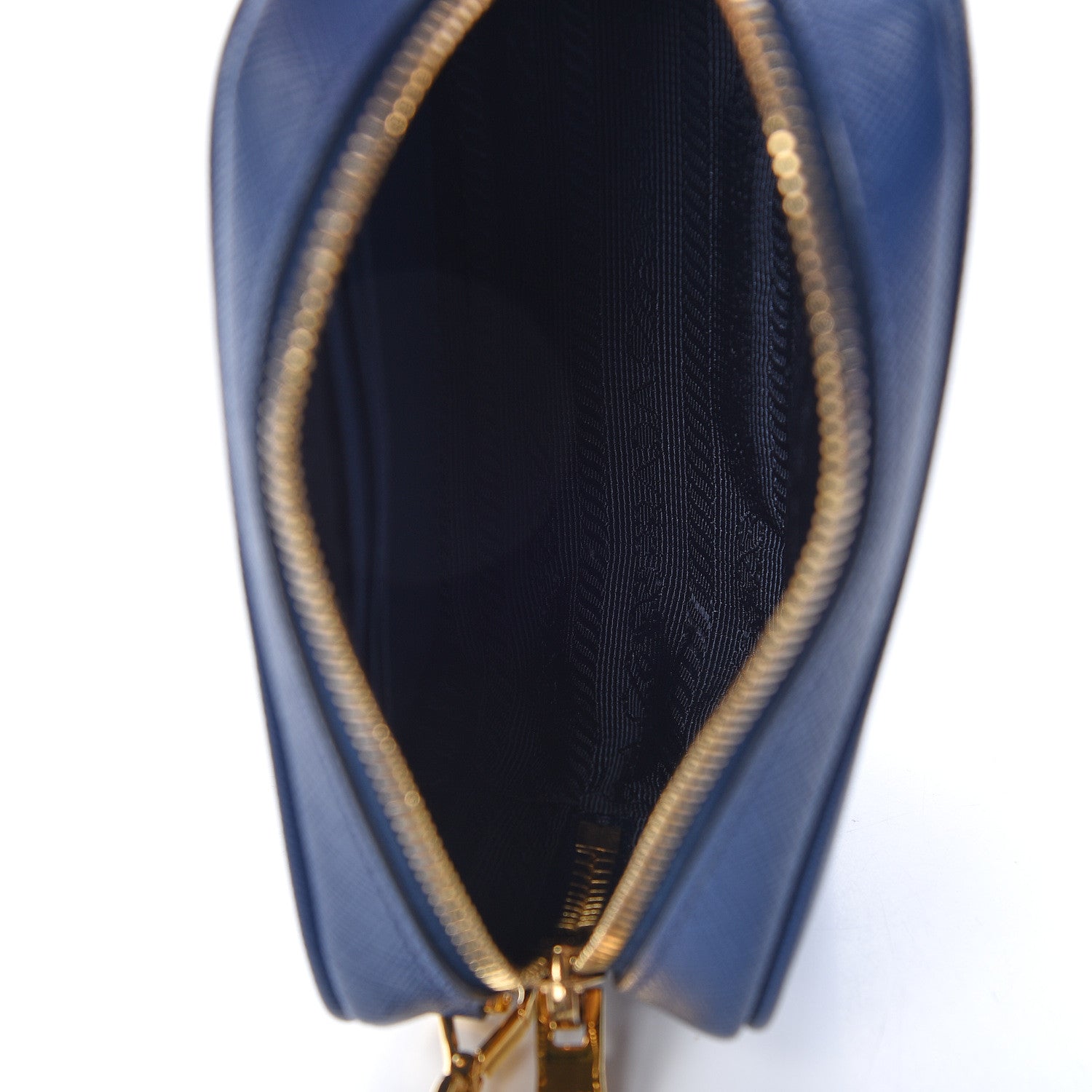 Prada Saffiano Mini Camera Crossbody Bag Bleuette 5 of 11
