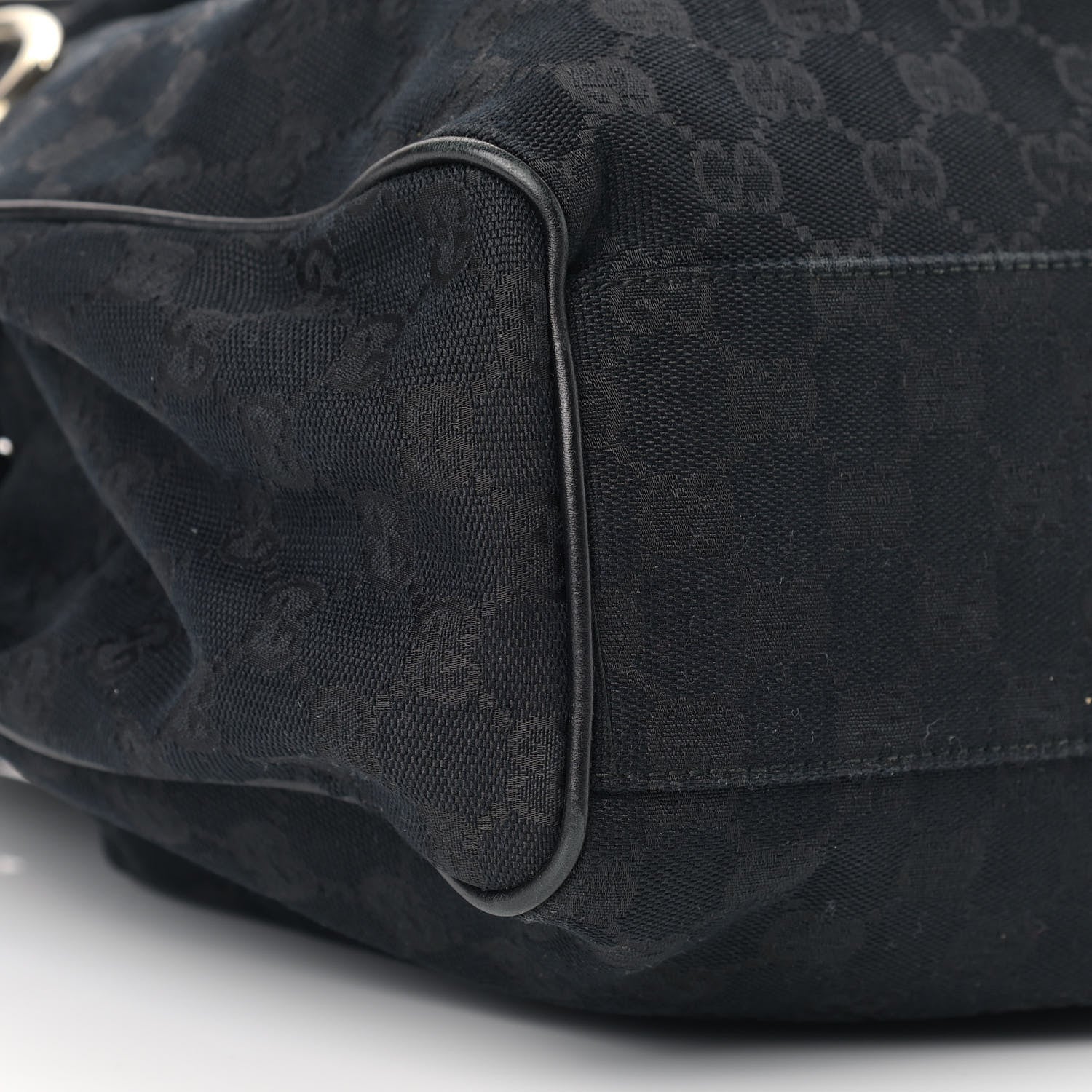 Gucci Monogram Medium Sukey Tote Black 7 of 12