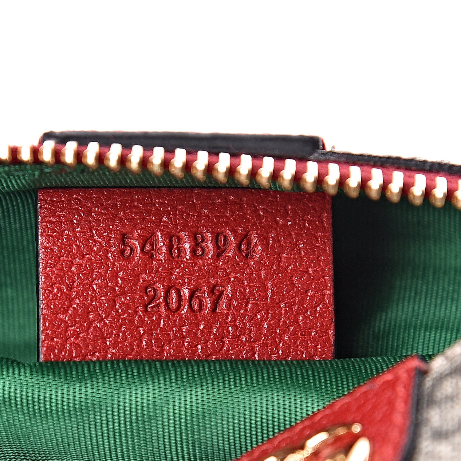 Gucci Soft GG Supreme Monogram Calfskin Small Ophidia Cosmetic Case Beige Ebony Hibiscus Red 7 of 8