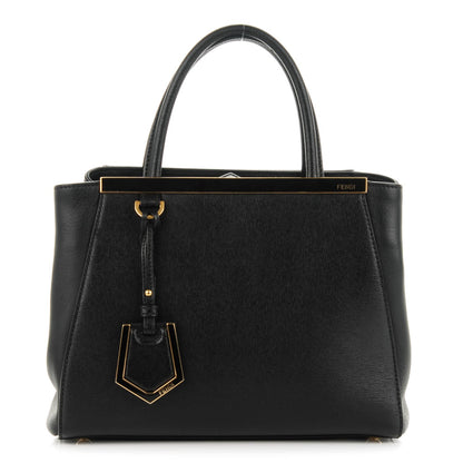 Fendi Vitello Elite Petite 2Jours Tote Black 1 of 8