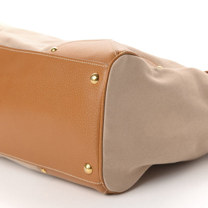 Prada Canapa Cinghiale Top Handle Satchel Naturale Cuoio 7 of 11