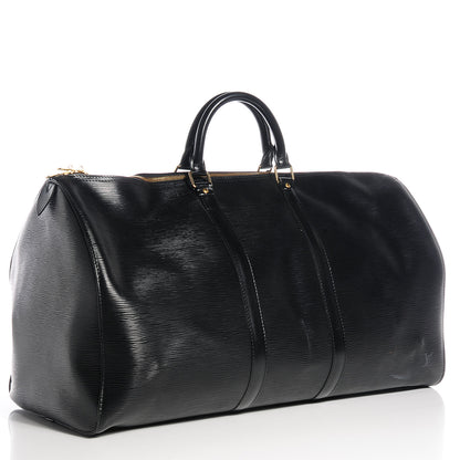 Louis Vuitton Epi Keepall 55 Black 3 of 7