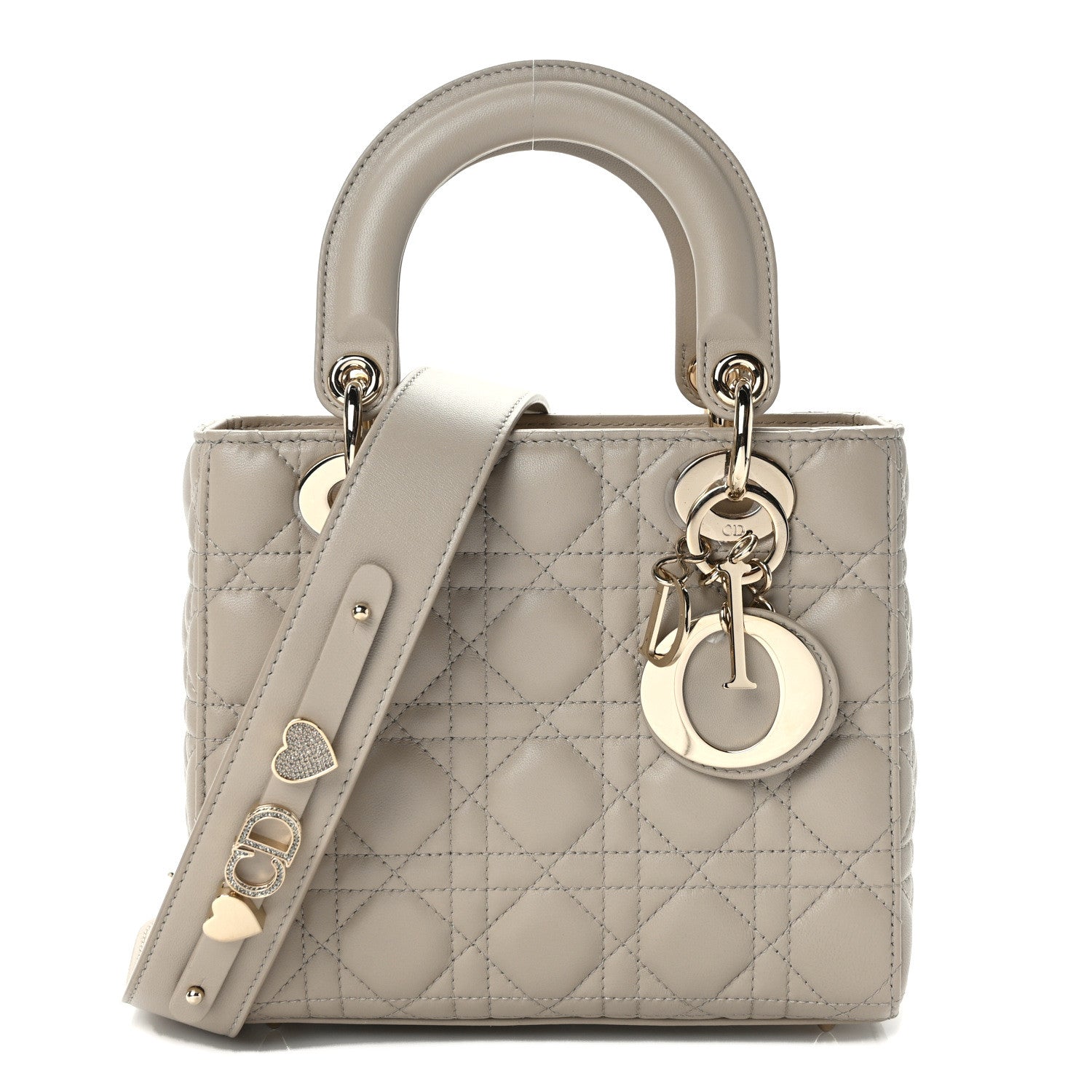 Christian Dior Calfskin Cannage Small My ABCDior Lady Dior Beige 1 of 13