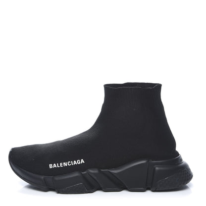 Balenciaga Neoprene Knit Womens Speed Sneakers 39 Black 1 of 10
