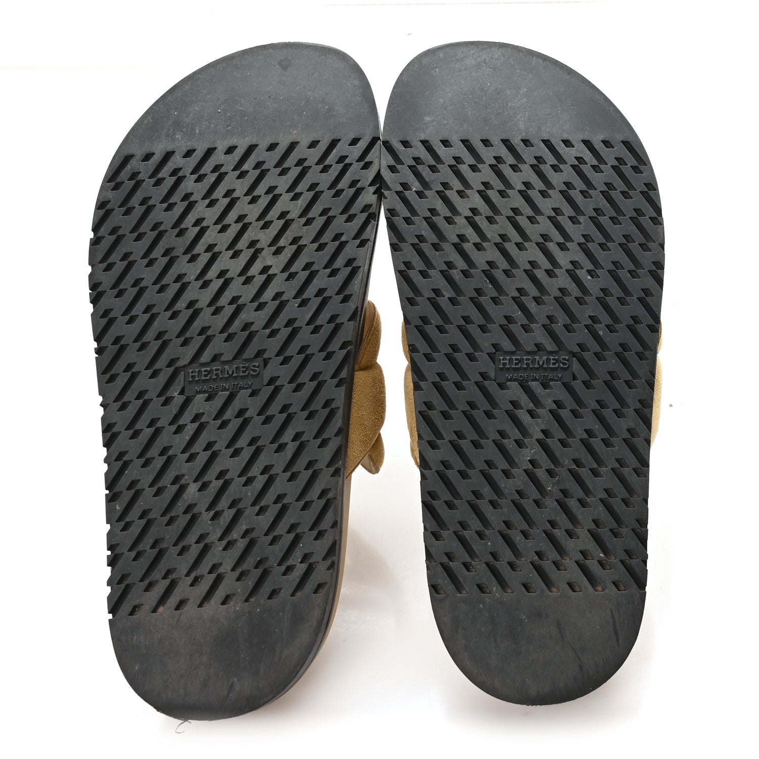 Hermes Suede Goatskin Extra Sandals 36 Beige Argile 6 of 10