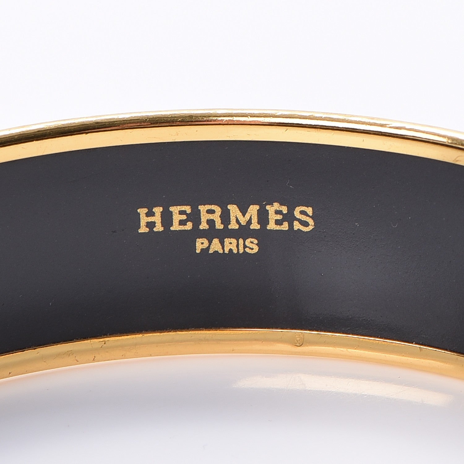 Hermes Enamel Printed Deco Dot Wide Bracelet 62 4 of 5