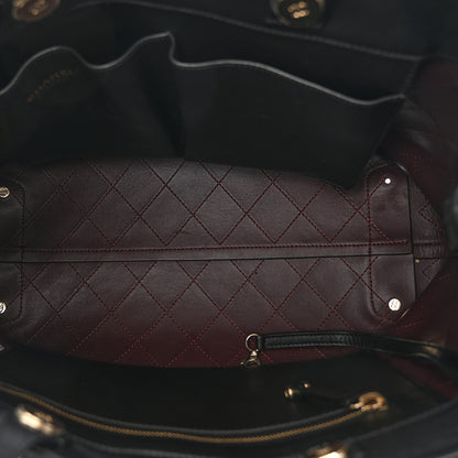 Chanel Calfskin Large Serial Shopper Tote Black 4 of 10