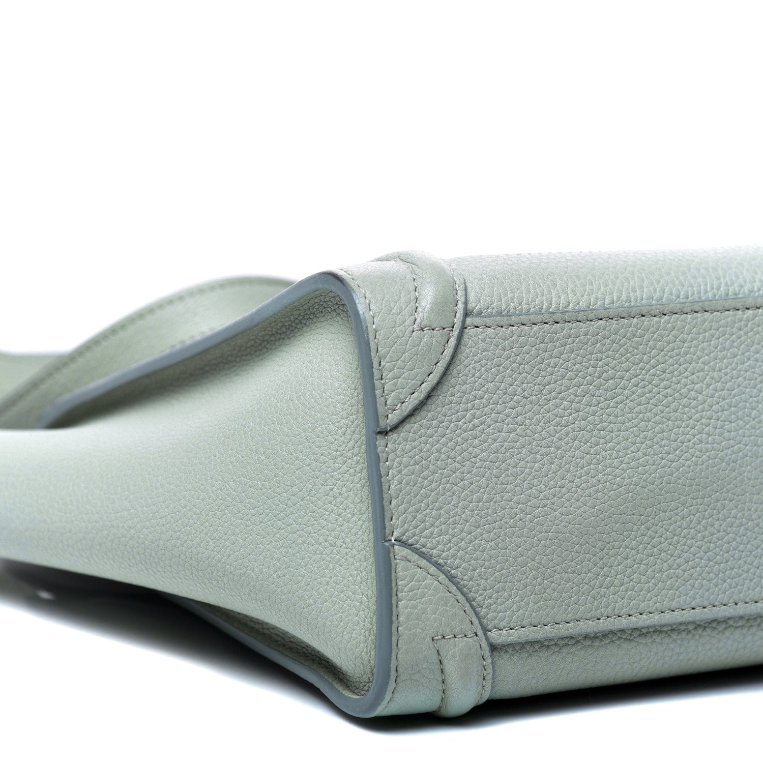 Celine Drummed Calfskin Nano Luggage Almond 6 of 12