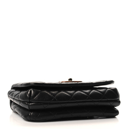 Chanel Lambskin Quilted Wood Mini Coco Handle Flap Black 4 of 10