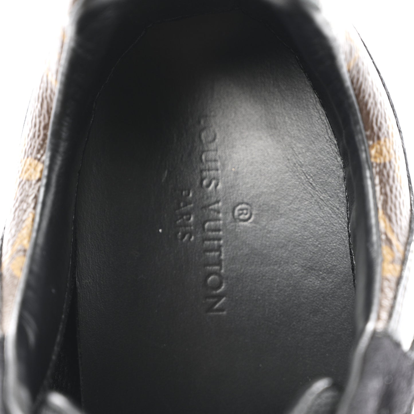 Suede Monogram Run Away Sneakers 36 Black