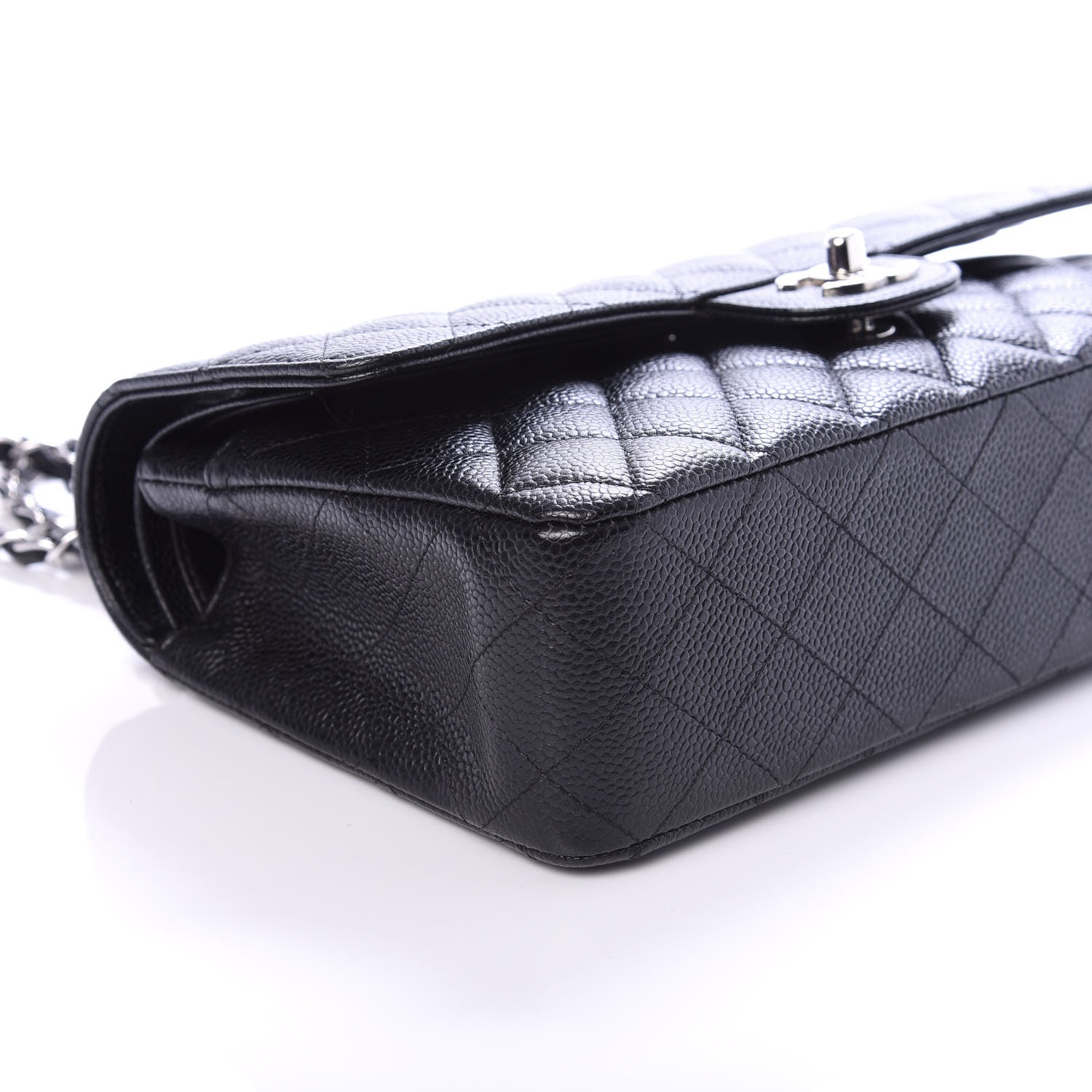 Chanel Caviar Quilted Medium Double Flap Black 8 of 10