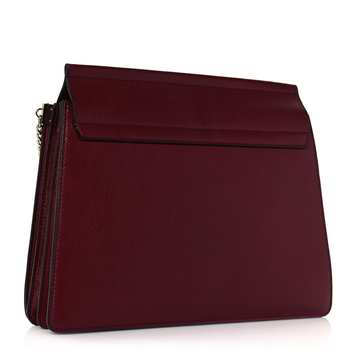 Calfskin Medium Faye Shoulder Bag Sienna Red