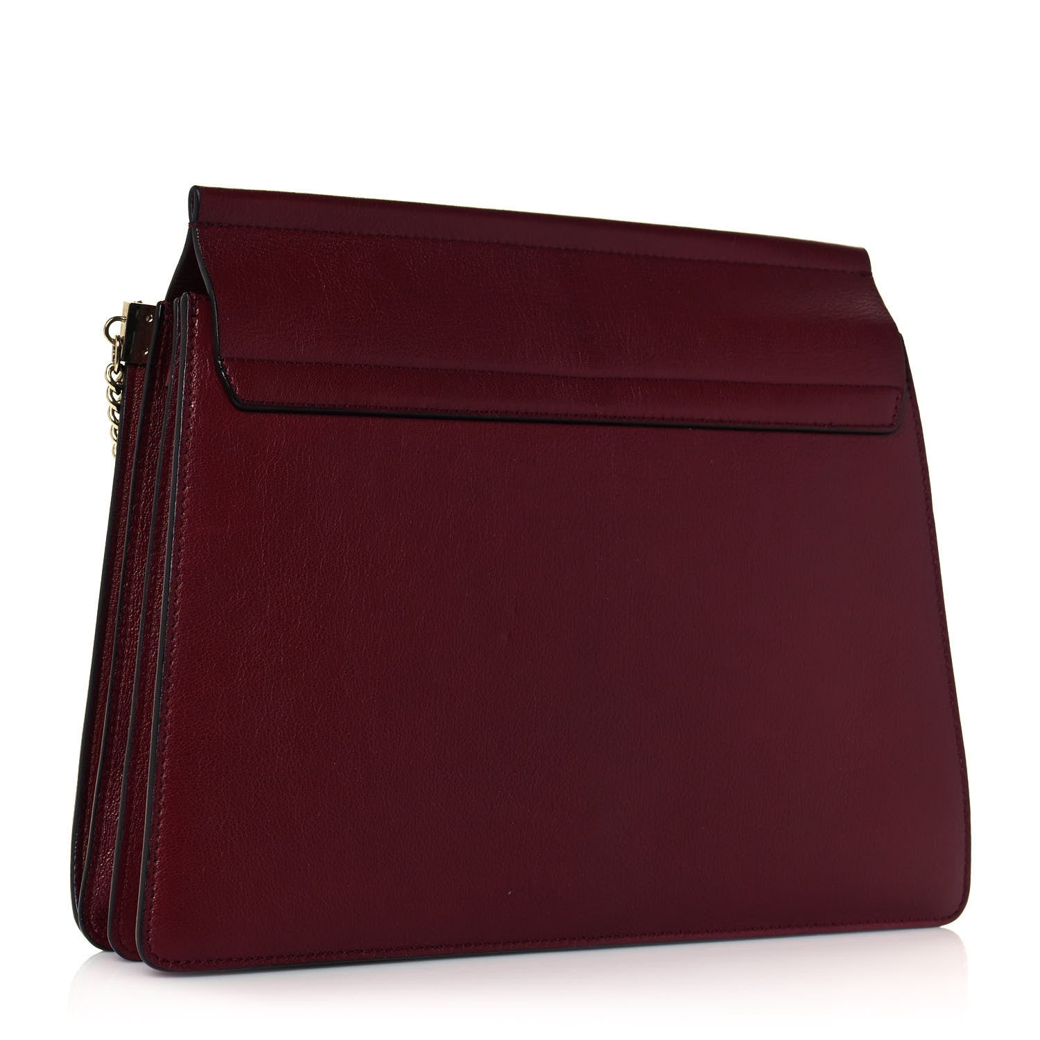 Chloe Calfskin Medium Faye Shoulder Bag Sienna Red 3 of 17