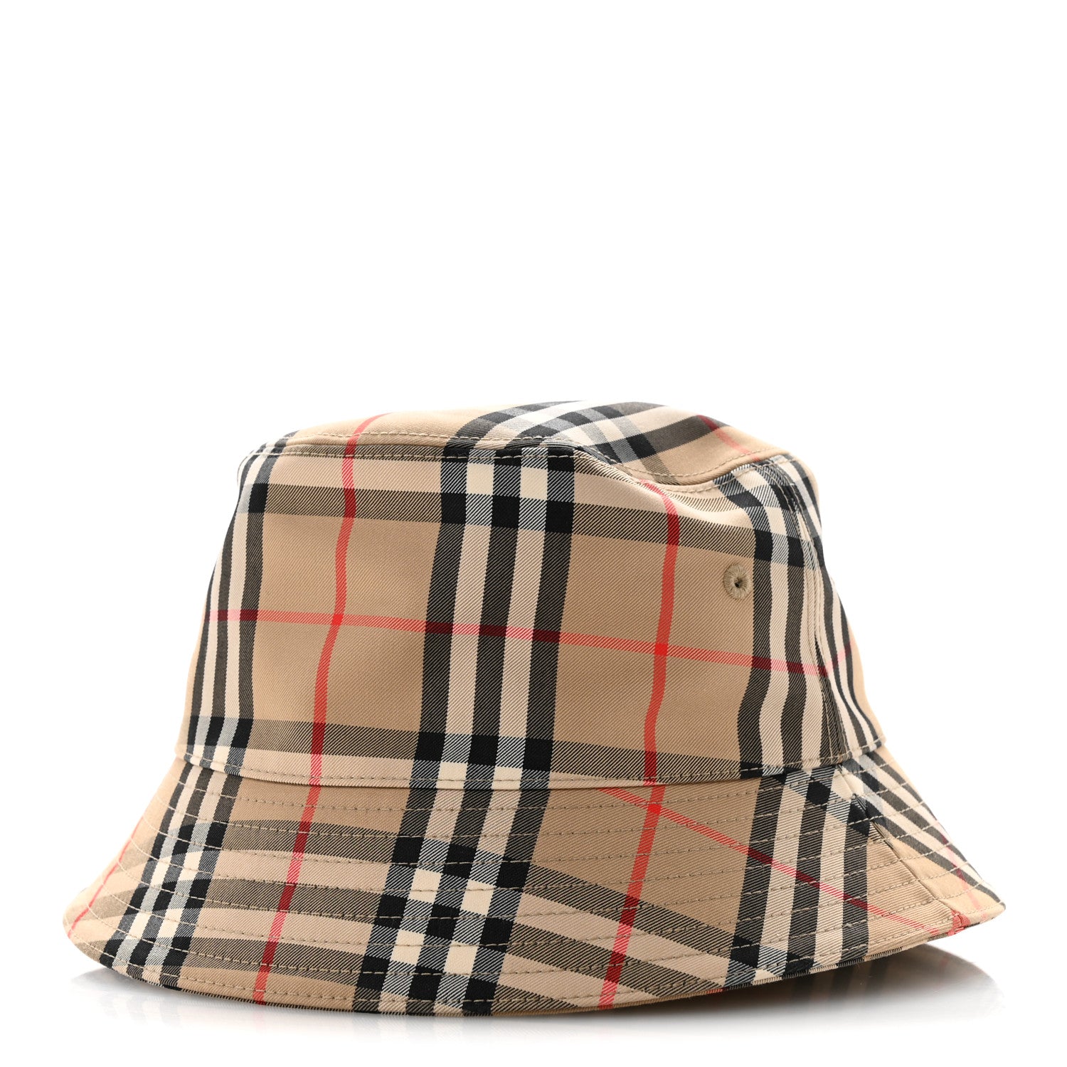 Burberry Technical Cotton Vintage Check Bucket Hat L Archive Beige 1 of 10