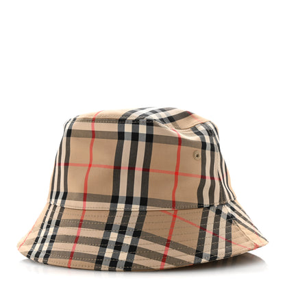 Burberry Technical Cotton Vintage Check Bucket Hat L Archive Beige 1 of 10