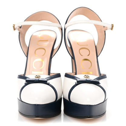 Gucci Malaga Kid Alison Platform 36 Navy White 3 of 13