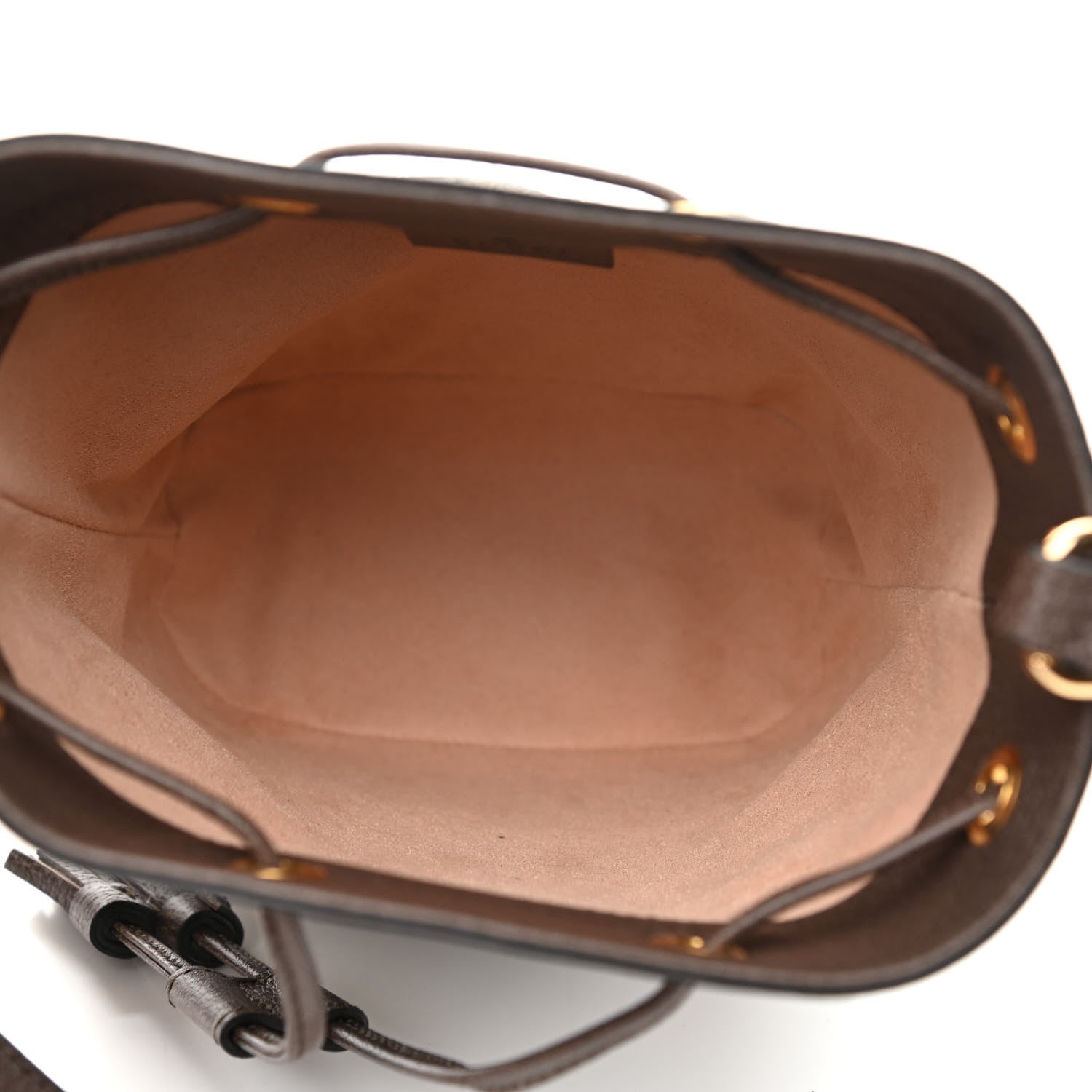 Gucci GG Supreme Monogram Web Mini Ophidia Bucket Bag Brown 5 of 9