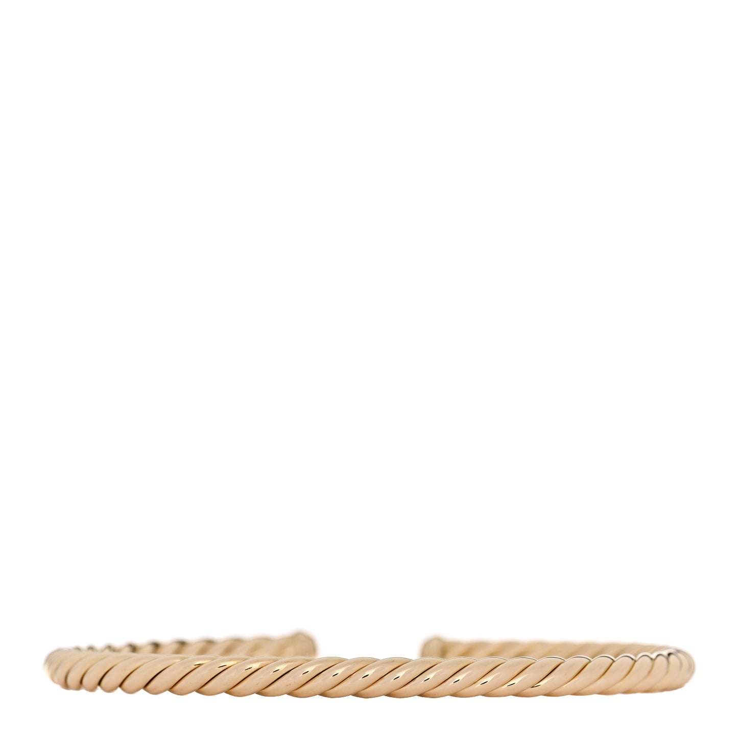 18K Yellow Gold 4mm Cablespira Flex Bracelet