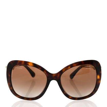 Chanel Acetate Polarized Butterfly Winter Pearl Sunglasses 5339-H-A Tortoise 2 of 8