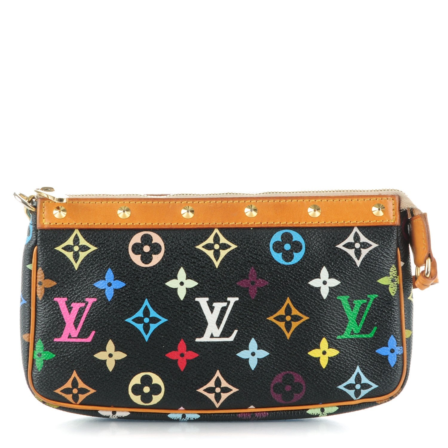 Louis Vuitton Monogram Multicolor Pochette Accessories Black 1 of 8