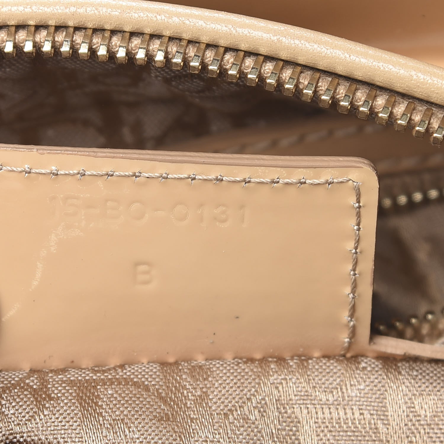 Christian Dior Patent Cannage Medium Lady Dior Beige 6 of 9