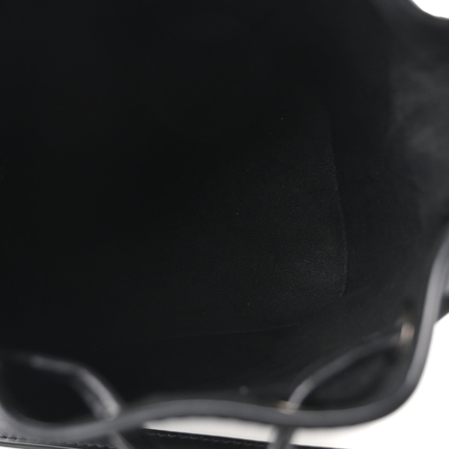 Fendi Vitello King F is Fendi Logo Embossed Mini Mon Tresor Bucket Bag Black 5 of 10