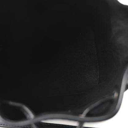 Fendi Vitello King F is Fendi Logo Embossed Mini Mon Tresor Bucket Bag Black 5 of 10
