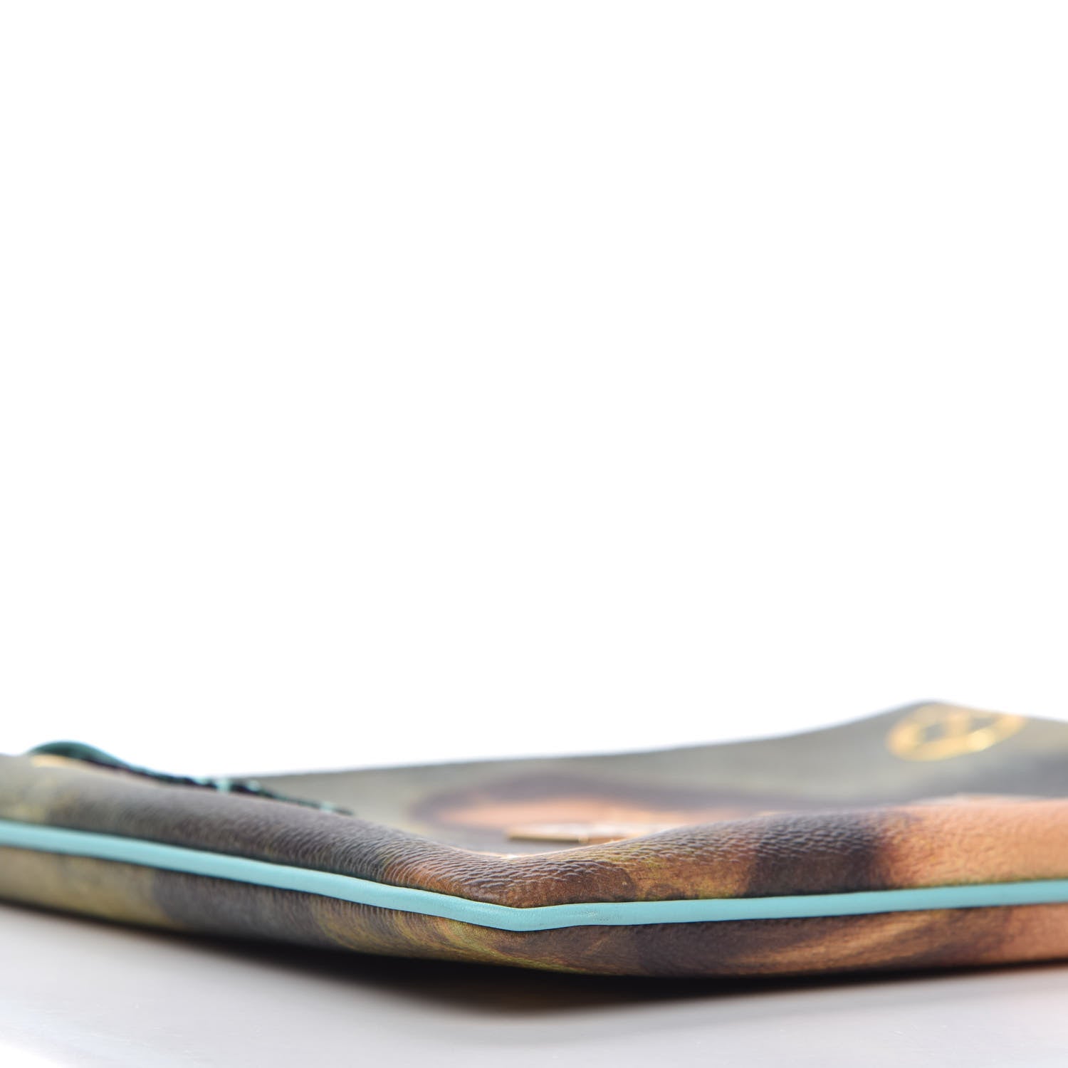 Louis Vuitton Masters Da Vinci Pochette Clutch Vert D’eau 6 of 10