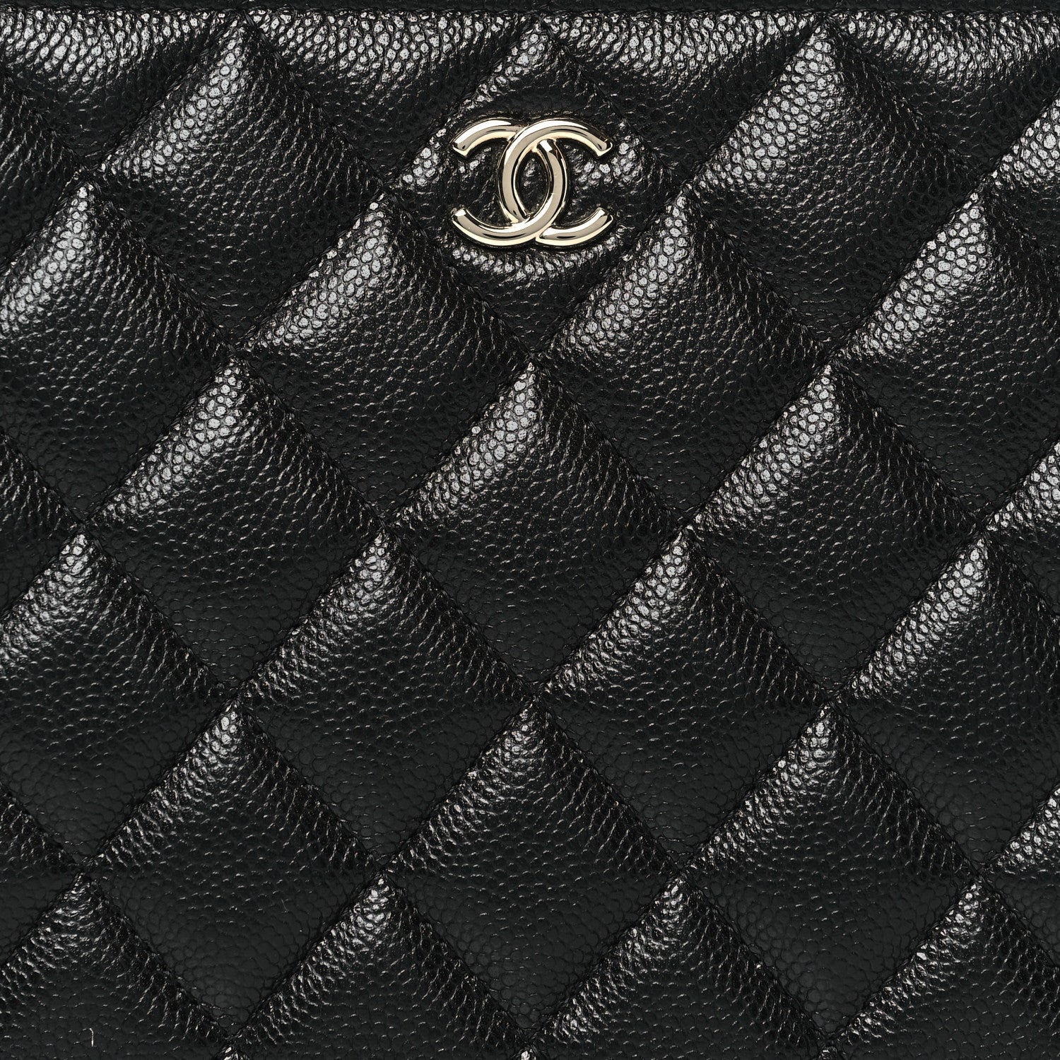 Chanel Caviar Quilted Cosmetic Case Black 8 of 9