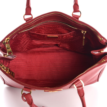 Prada Saffiano Large Galleria Double Zip Tote Fuoco 5 of 7