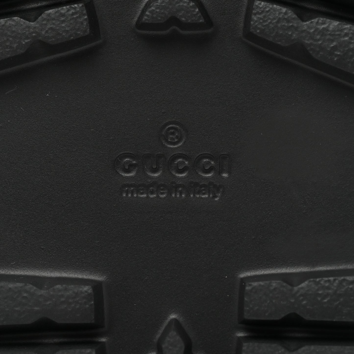 Guccissima Mens Lug Sole Slide Sandals 8 Black