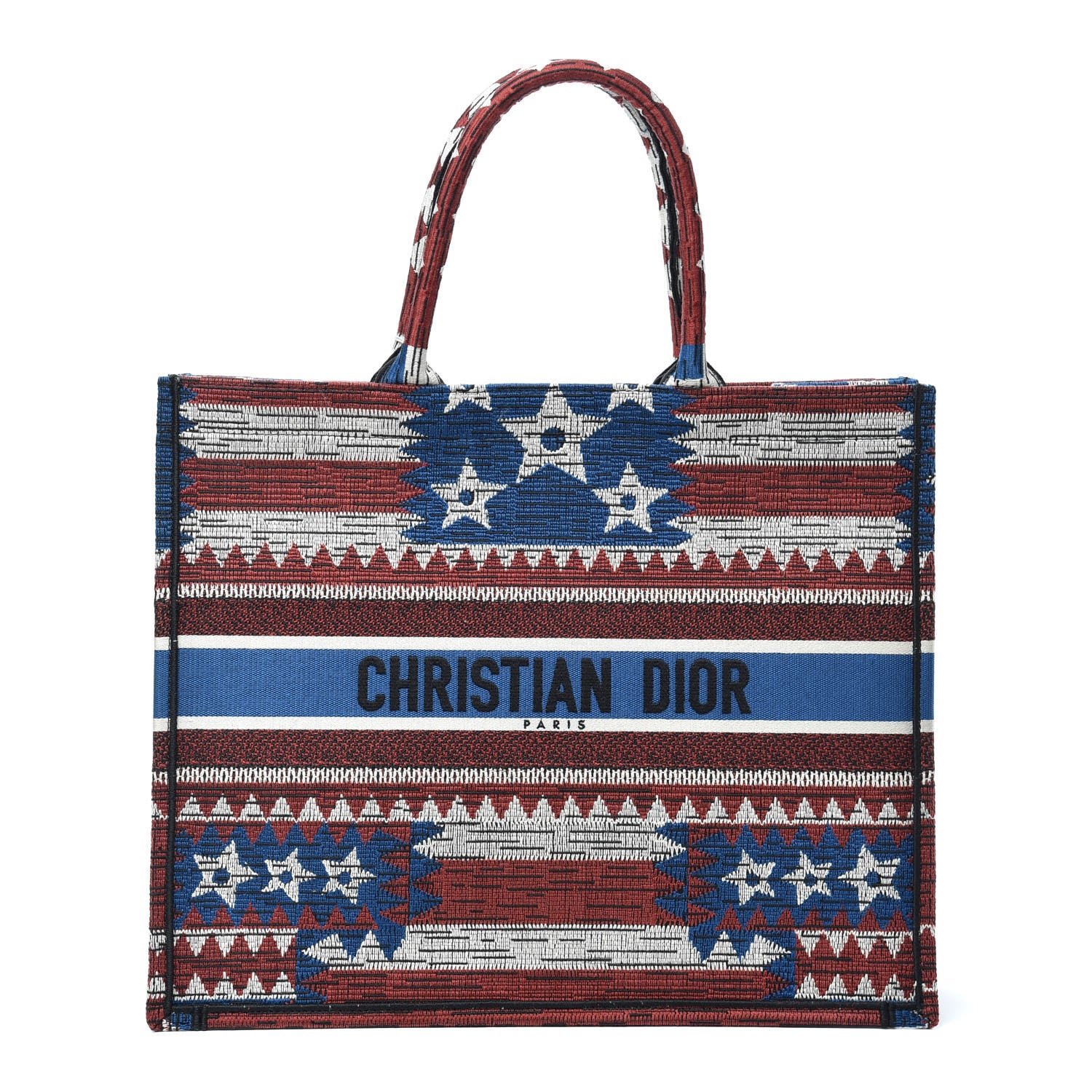 Christian Dior Canvas Embroidered Exclusive US Book Tote Multicolor 1 of 8