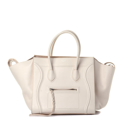 Celine Grained Calfskin Medium Phantom Luggage Cream 1 of 12