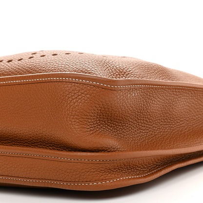 Hermes Taurillon Clemence Evelyne III GM Gold 10 of 10