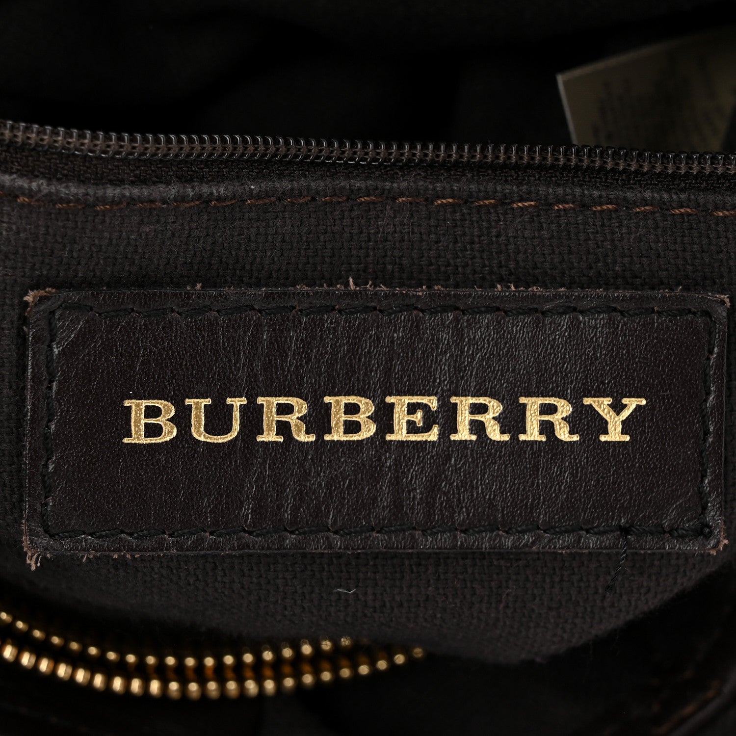 Burberry Haymarket Check Medium Golderton Tote Chocolate 6 of 12
