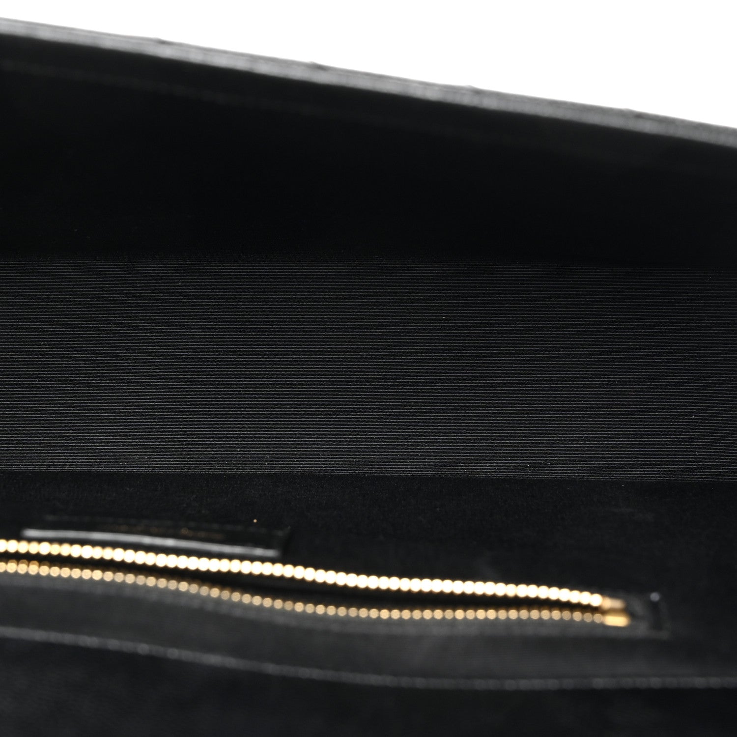 Saint Laurent Grain De Poudre Matelasse Chevron Large Monogram Satchel Black 5 of 10