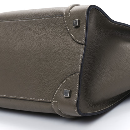 Celine Drummed Calfskin Mini Luggage Souris 9 of 12