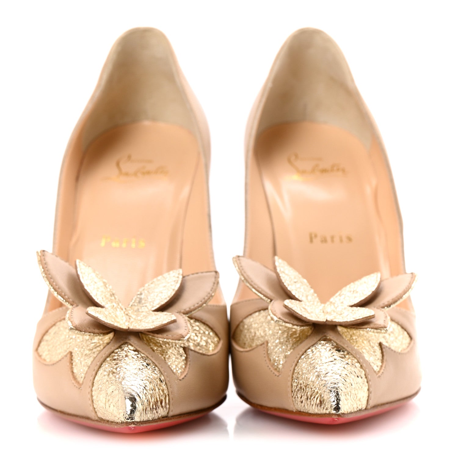 Christian Louboutin Nappa Maripopump Butterfly Pump 39.5 Nude 3 of 11