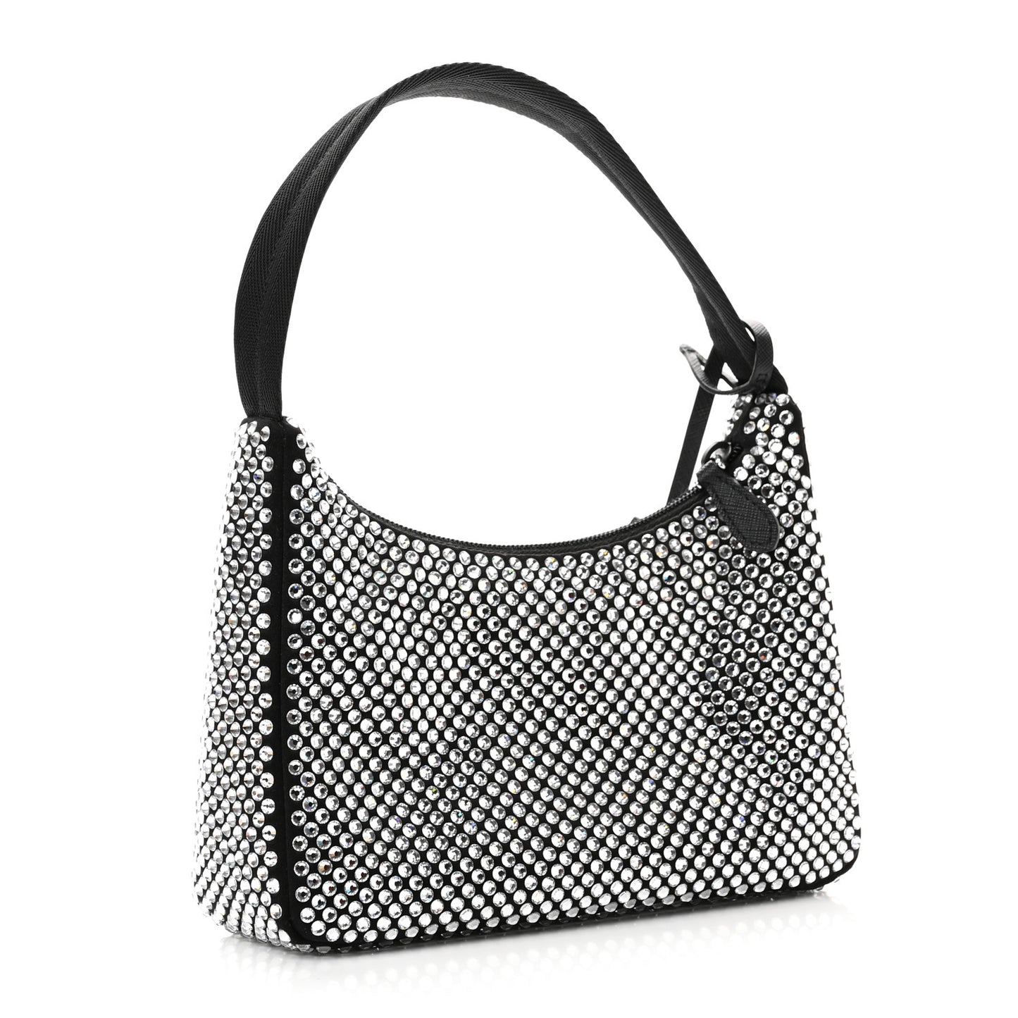 Satin Crystal Mini Re-Edition 2000 Bag Cristal