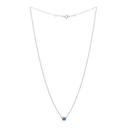 Tiffany Platinum Aquamarine Color by the Yard Necklace 2 of 4