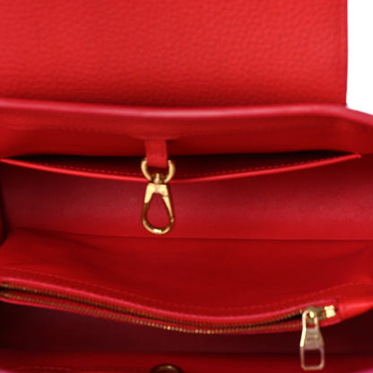 Louis Vuitton Taurillon Capucines MM Hibiscus Flamingo 5 of 10