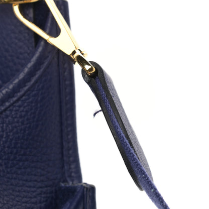 Hermes Taurillon Clemence Evelyne III PM Bleu Encre 10 of 10