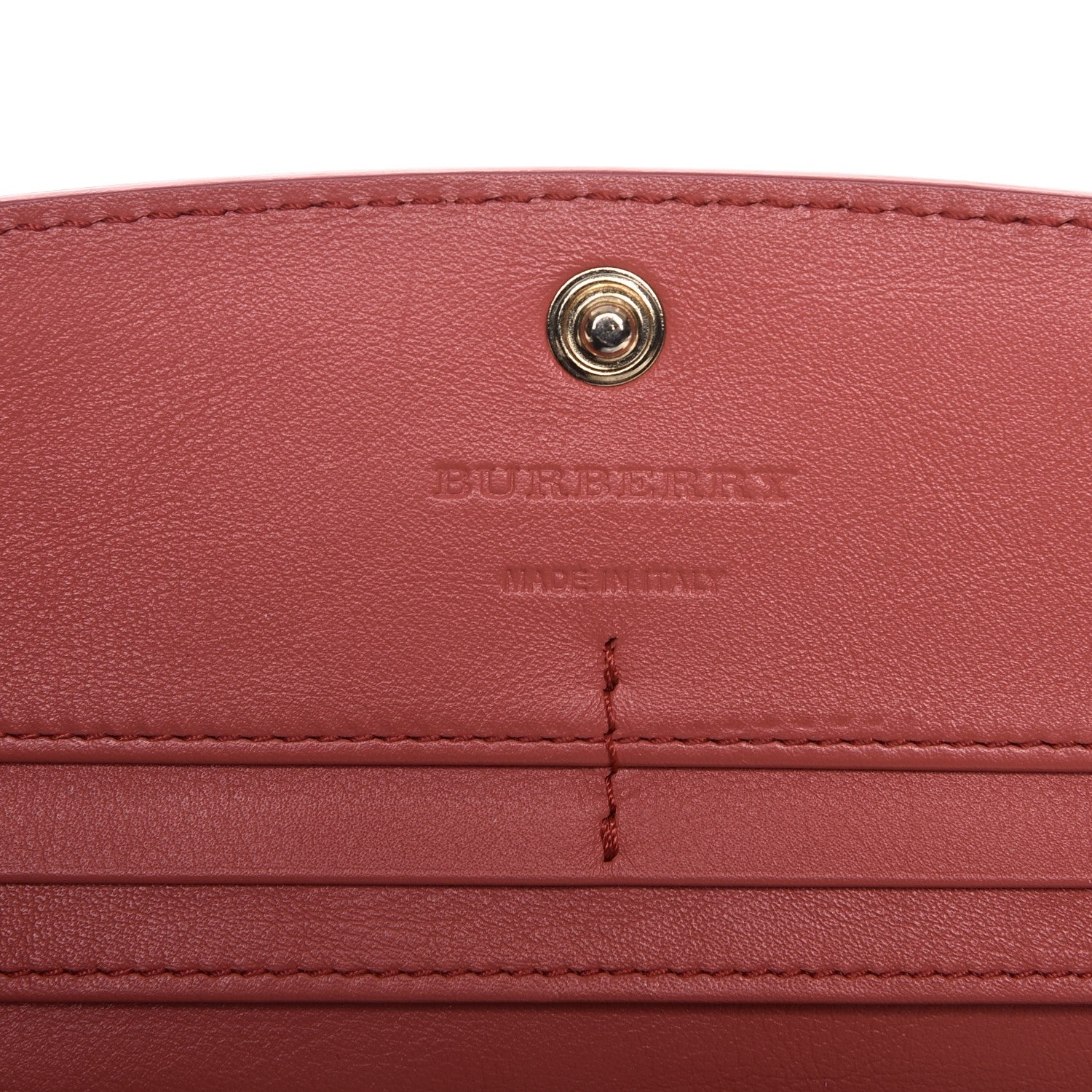 Burberry Calfskin Horseferry Check Porter Continental Wallet Coral Pink 6 of 7