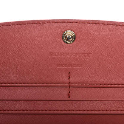 Burberry Calfskin Horseferry Check Porter Continental Wallet Coral Pink 6 of 7