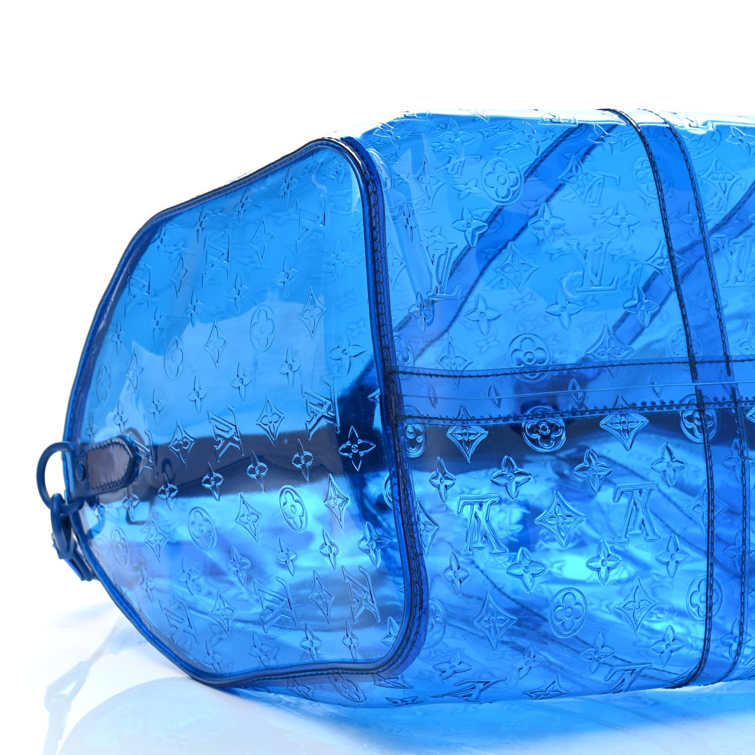 Louis Vuitton PVC Monogram Keepall Bandouliere 50 Blue 5 of 9