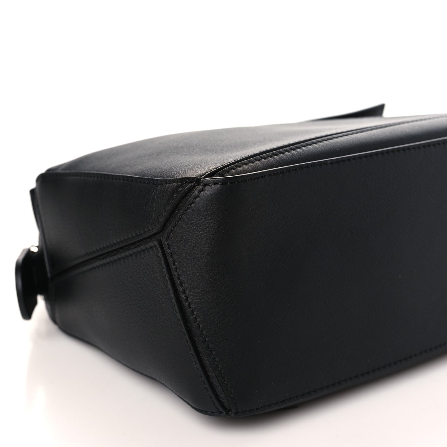 Calfskin Small Puzzle Bag Black