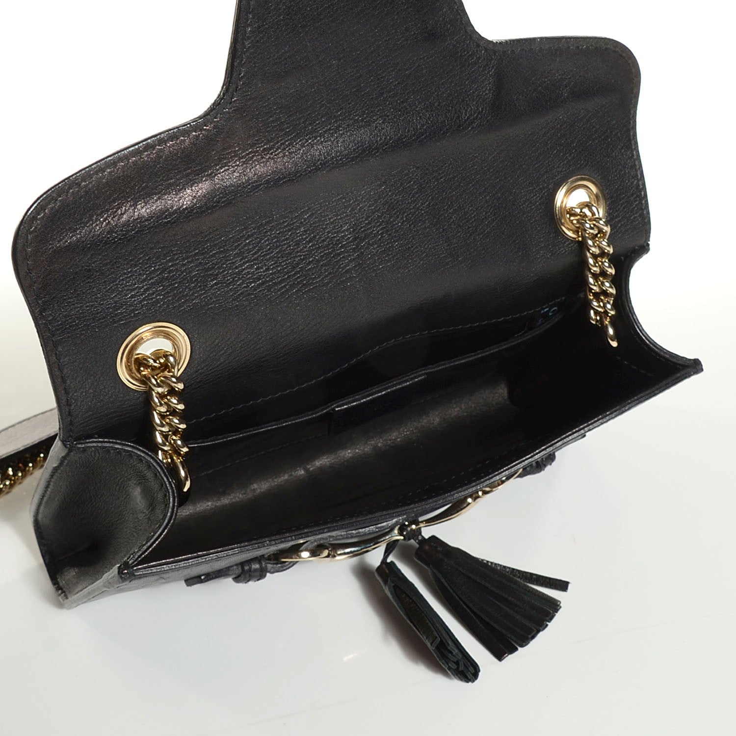 Gucci Calfskin Medium Emily Shoulder Bag Black 5 of 10